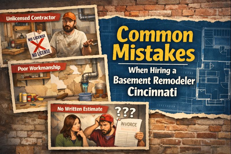 Common Mistakes When Hiring a Basement Remodeler Cincinnati